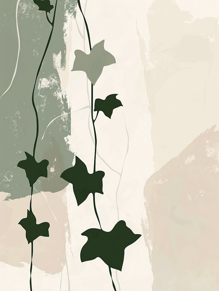 Ivy Plant Minimalist Illustration 3