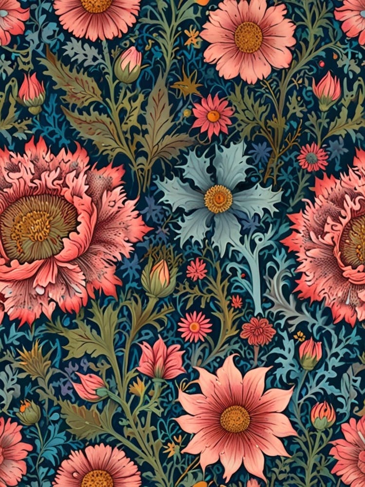 William Morris Floral Wallpaper 14