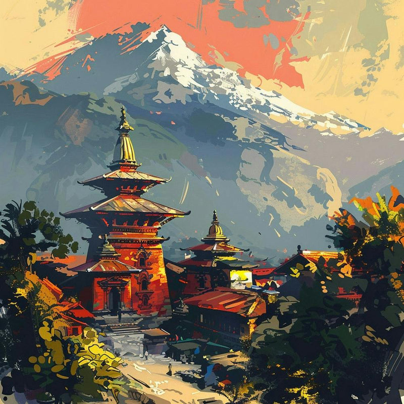 Nepal Gemälde