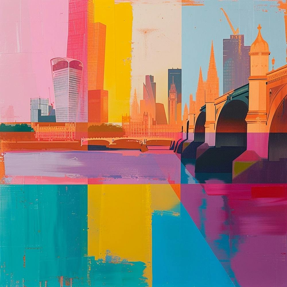 Abstract Travel Collection London England 3