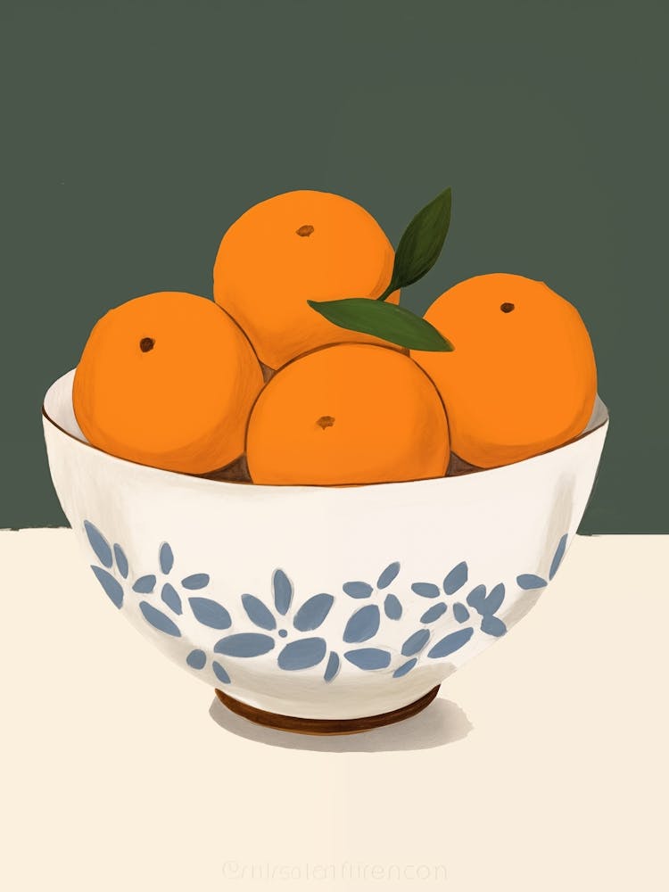 Oranges In A Bowl 4