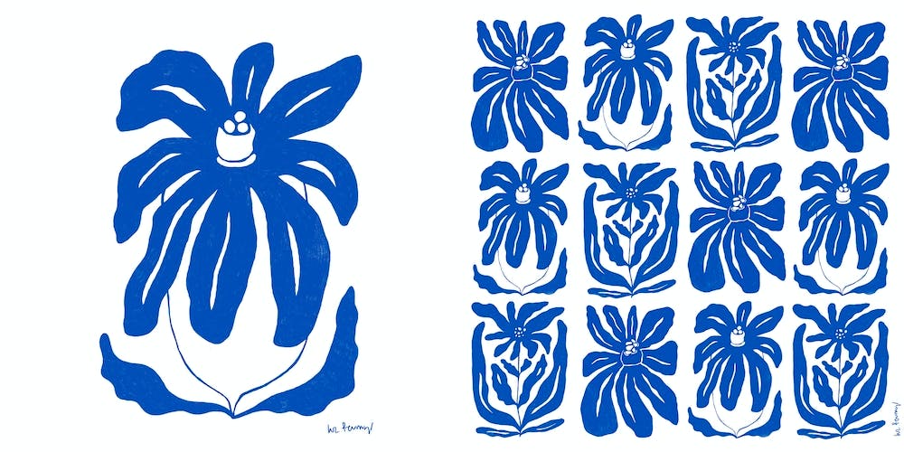 Blue Flower Collection 2