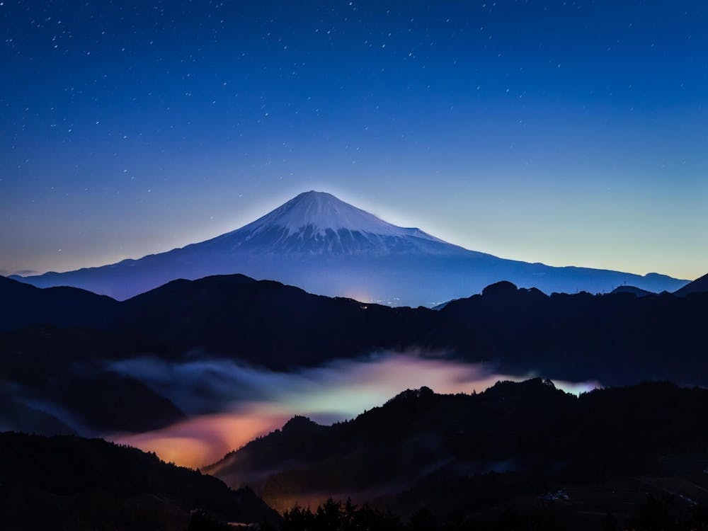 Mt Fuji At Night 1