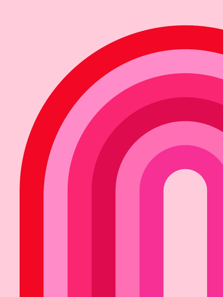 Rainbow Arch Pink And Red