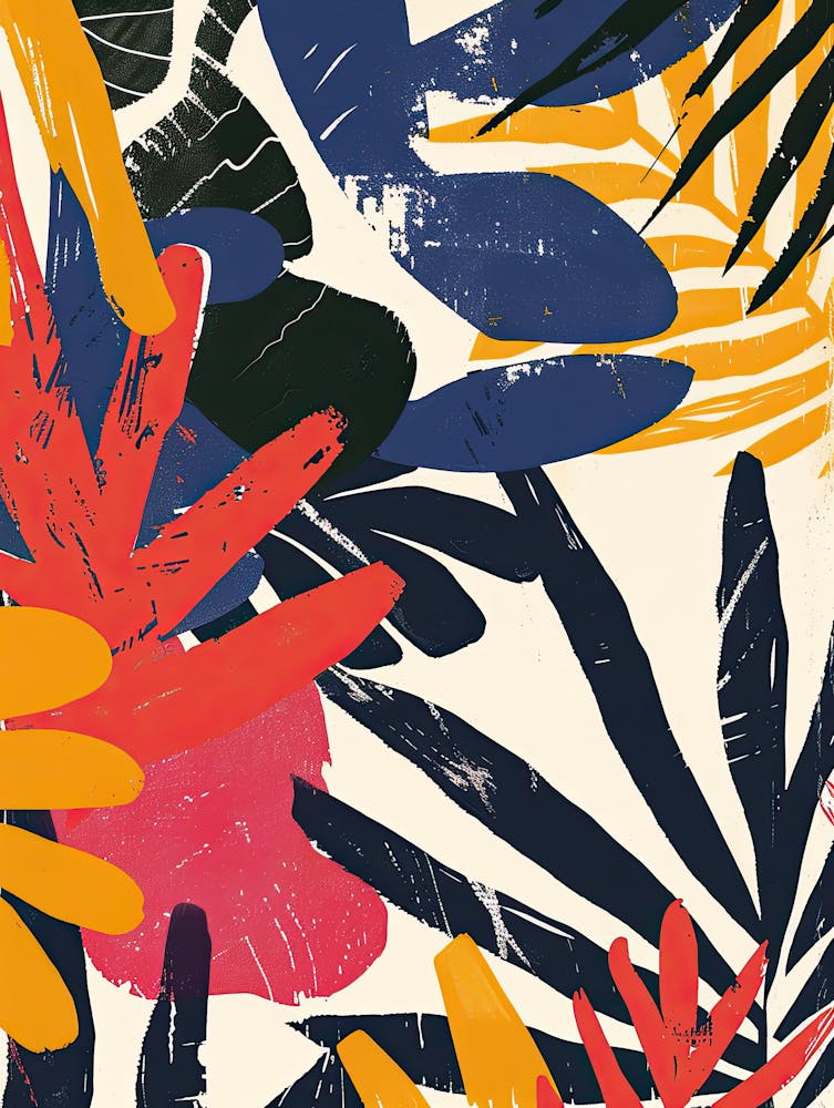 Vibrant Garden Matisse Style