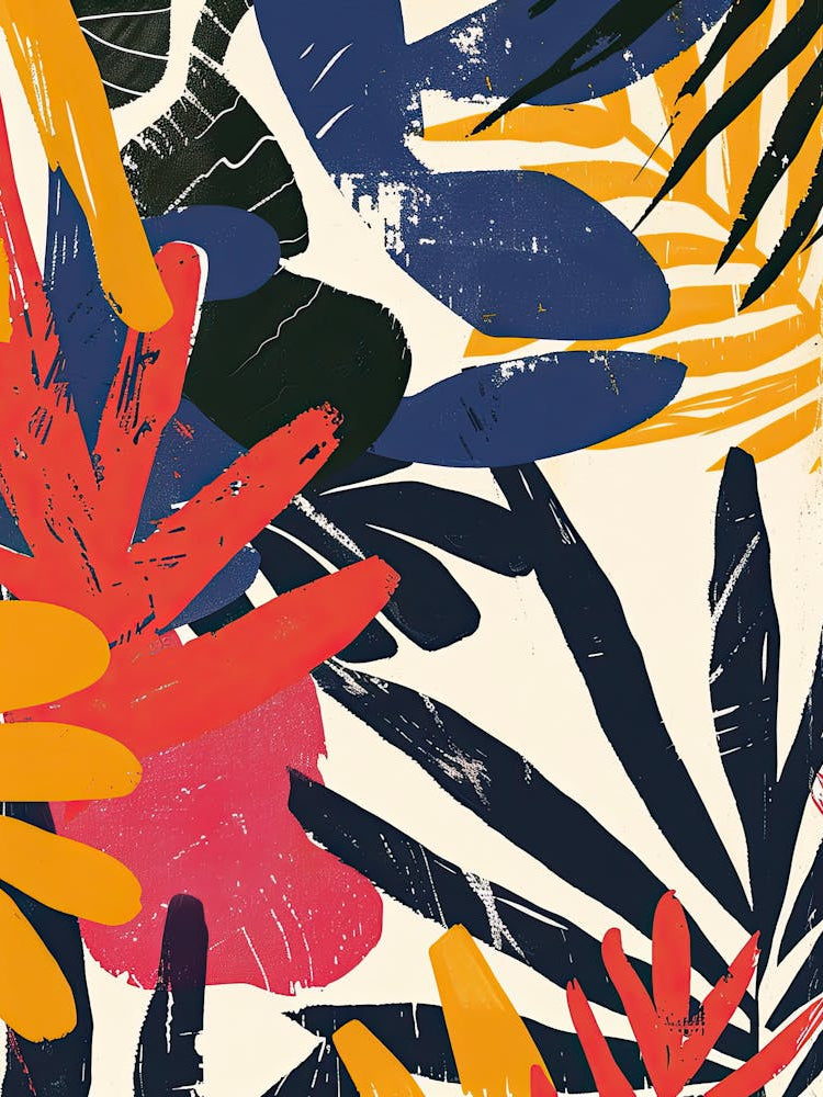 Vibrant Garden Matisse Style