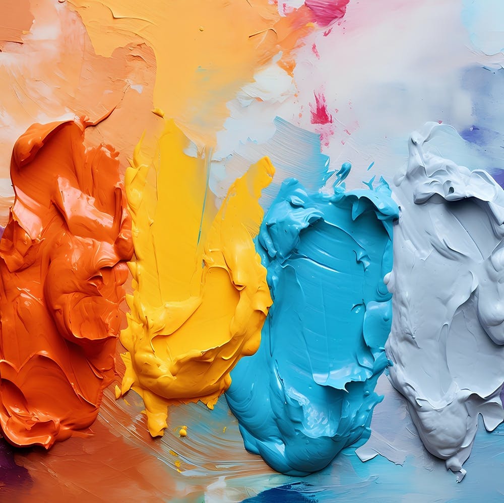 Abstract Of Colorful Paint