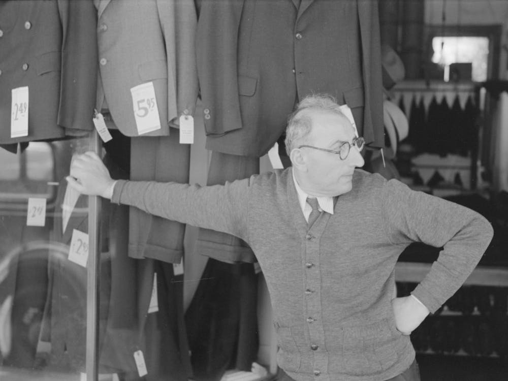 Proprietor Of Credit Clothing Store In Mexican District, San Antonio, Texas By Russell Lee