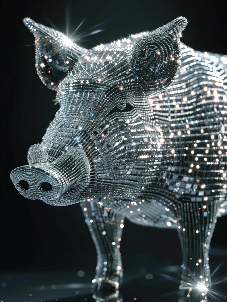 Cochon en Argent