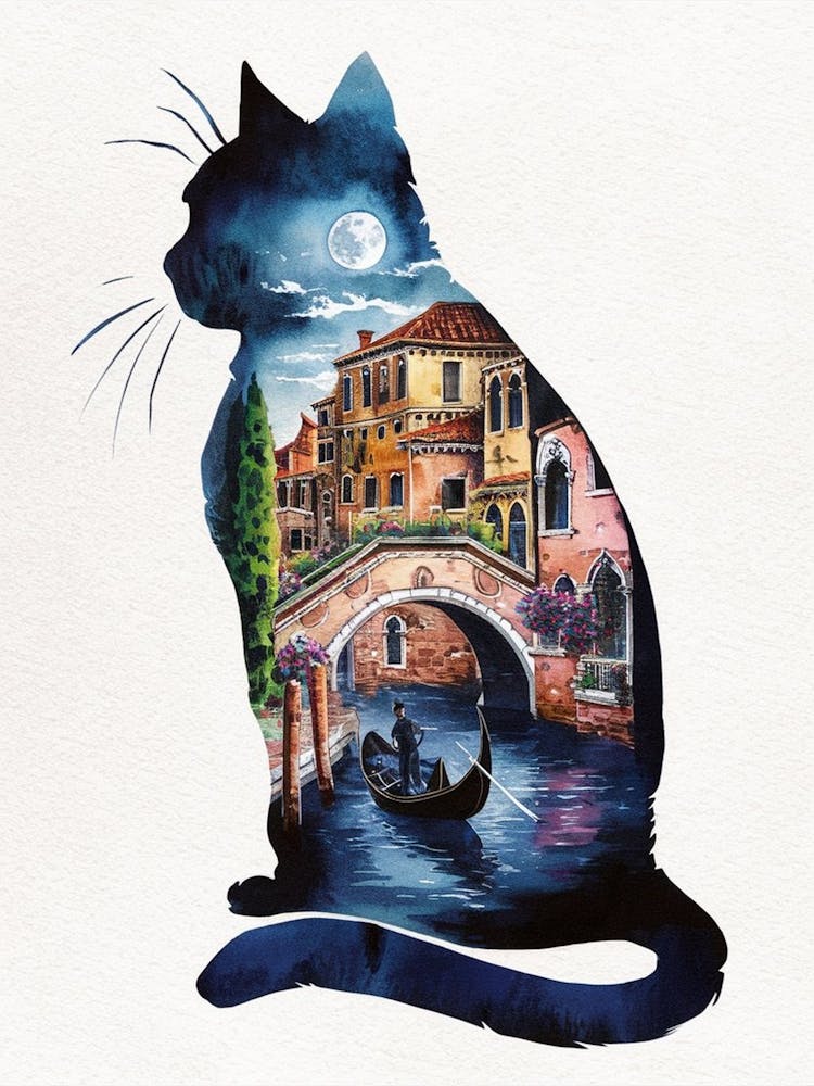 Cat In Venice