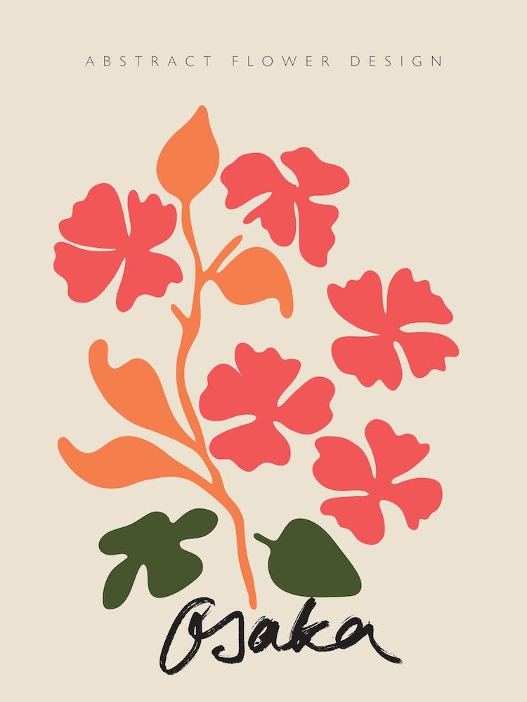 Osaka Abstract Flower