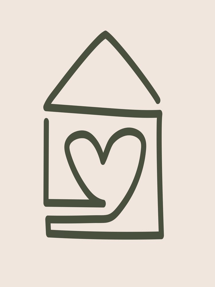 A Home Filled With Love In Beige Line