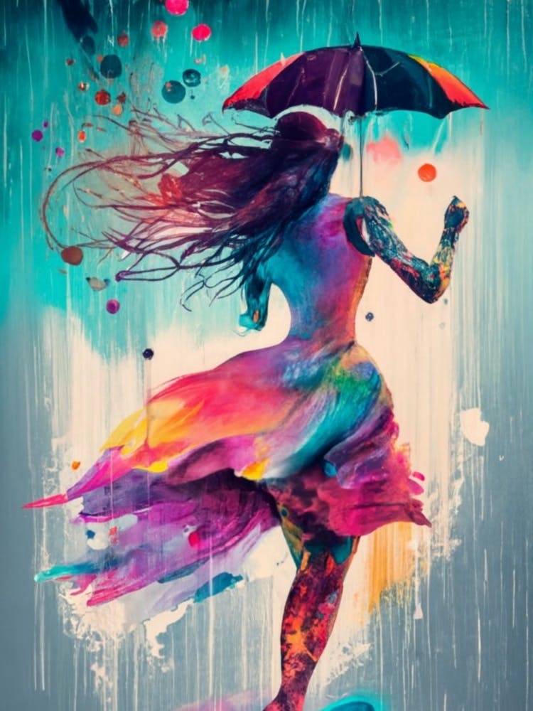 Woman In The Rain