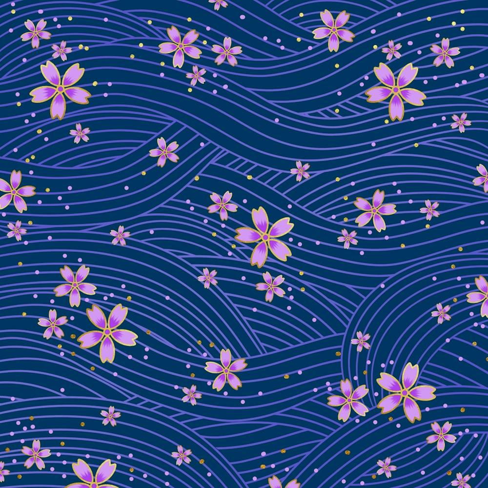 Sakura Flower Seamless Pattern