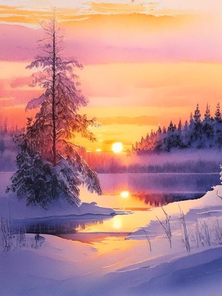 Lapland Watercolour 4