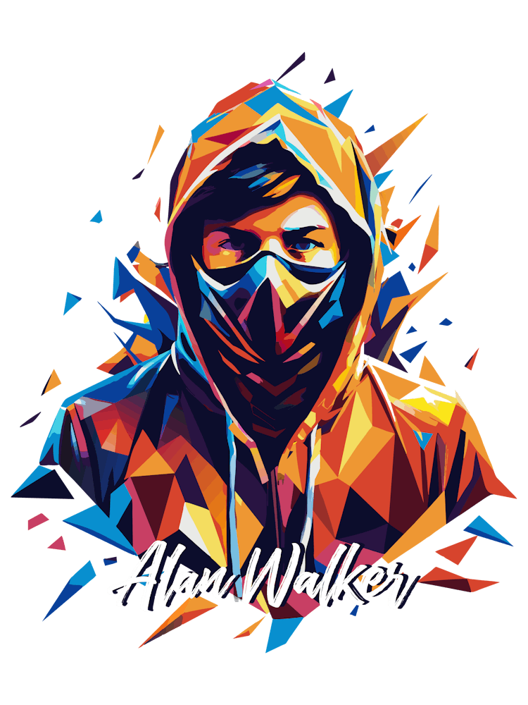 Alan Walker 01 Portrait Music WPAP Pop Art