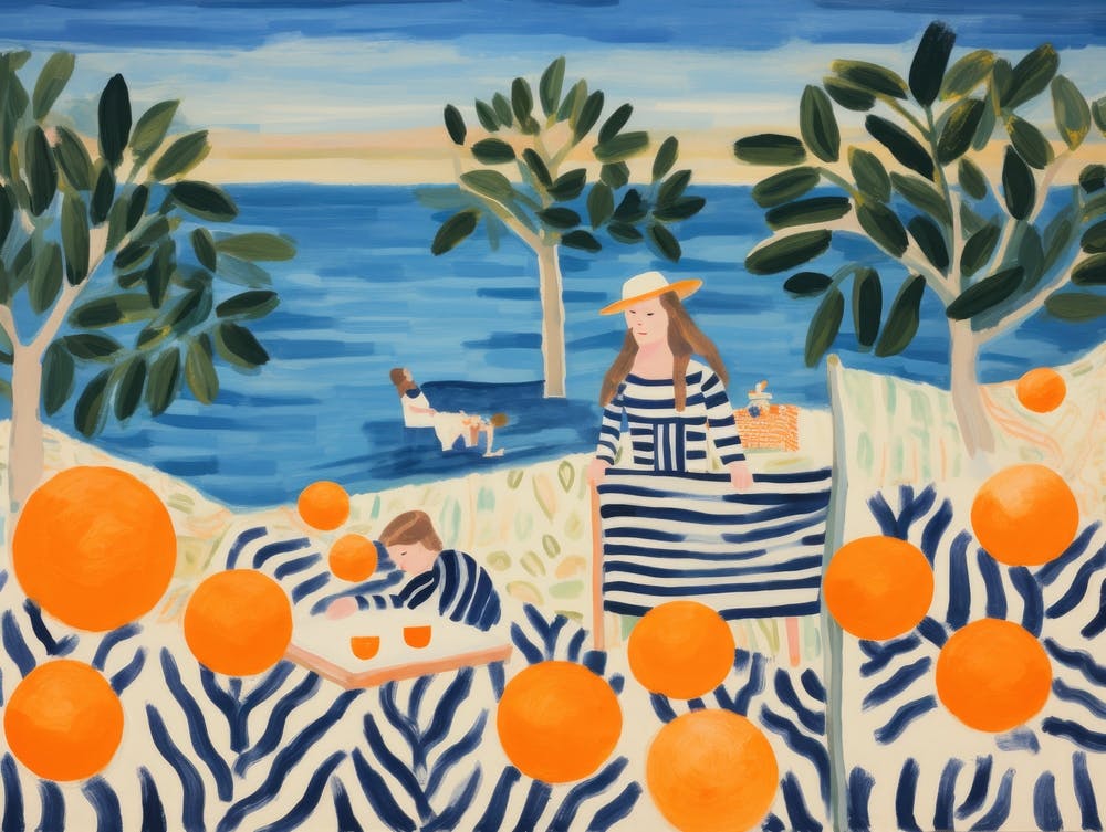 Oranges On The Beach 2