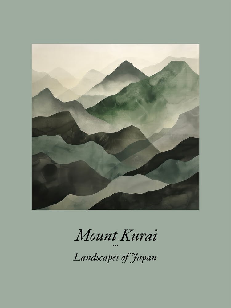 Landscapes Of Japan Mount Kurai