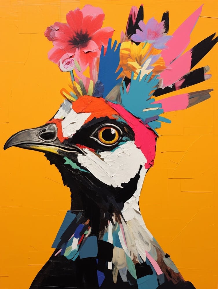 Bird With A Flower Crown Lapwing 4