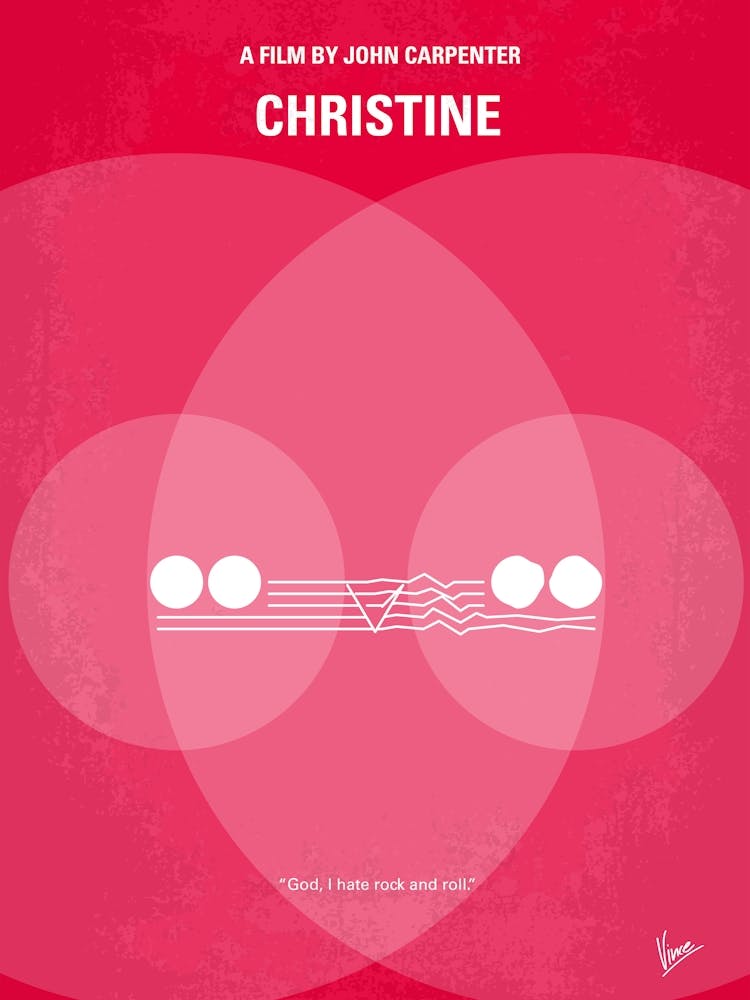 No016 My Christine Minimal Movie Poster
