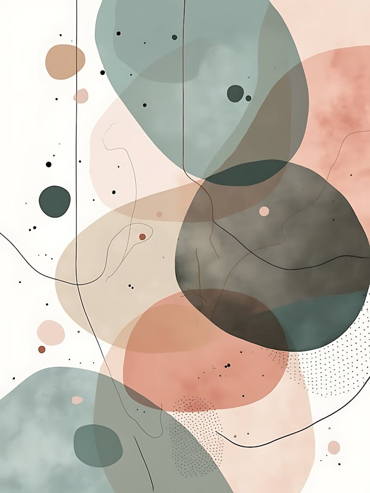 Delicate Petal Dance in Peach Haze