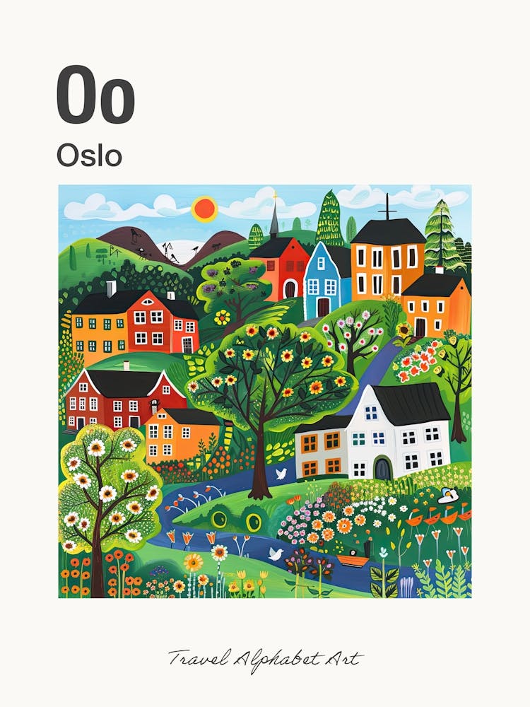 Kids Travel Alphabet  Oslo 1