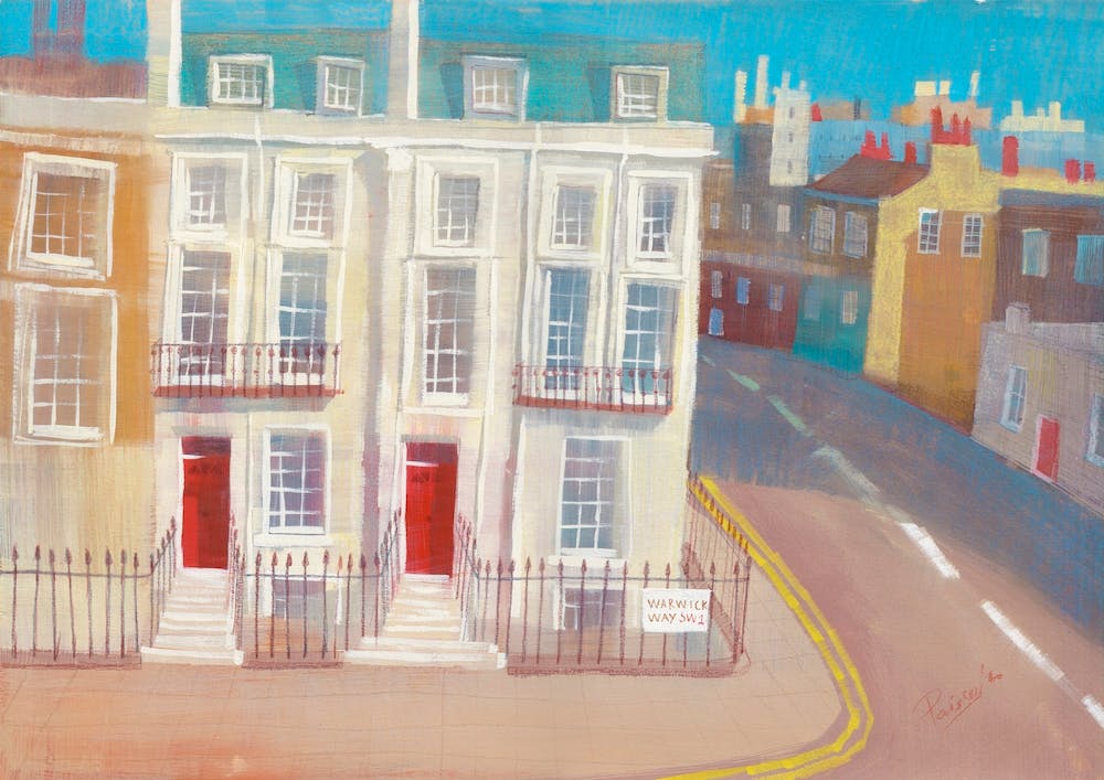 A Red Door House In Pimlico, London