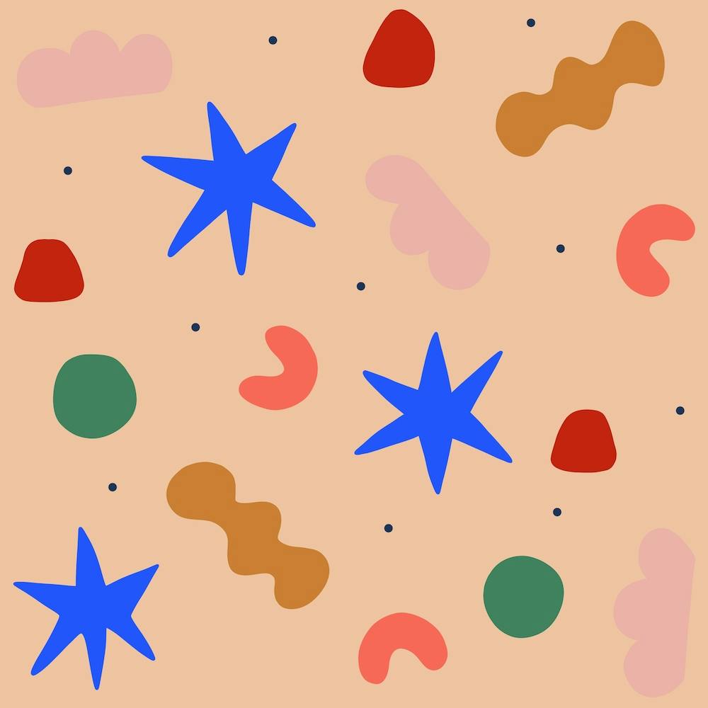 Apricot Stars Square