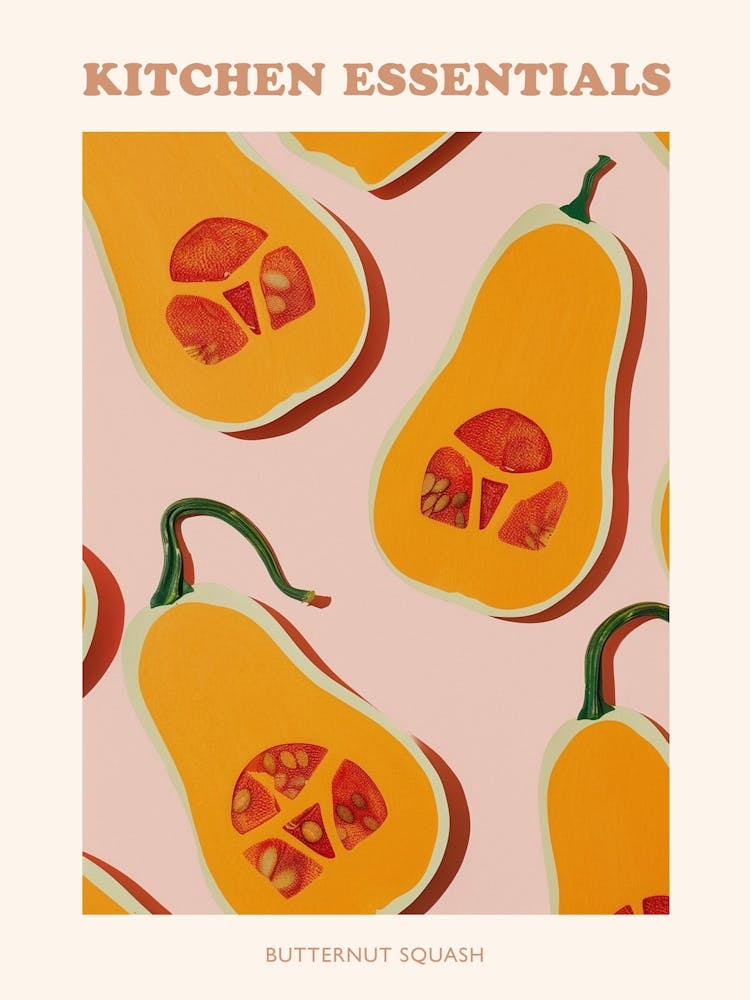 Butternut Squash Pastel Poster 2
