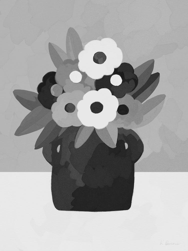 Pretty Floral Bouquet - Neutral