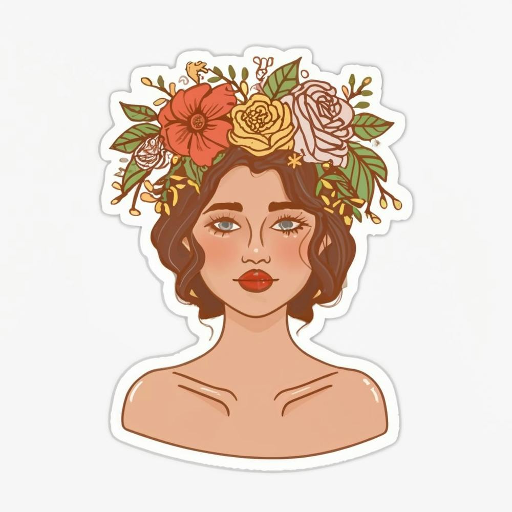 Flowers on Girls head