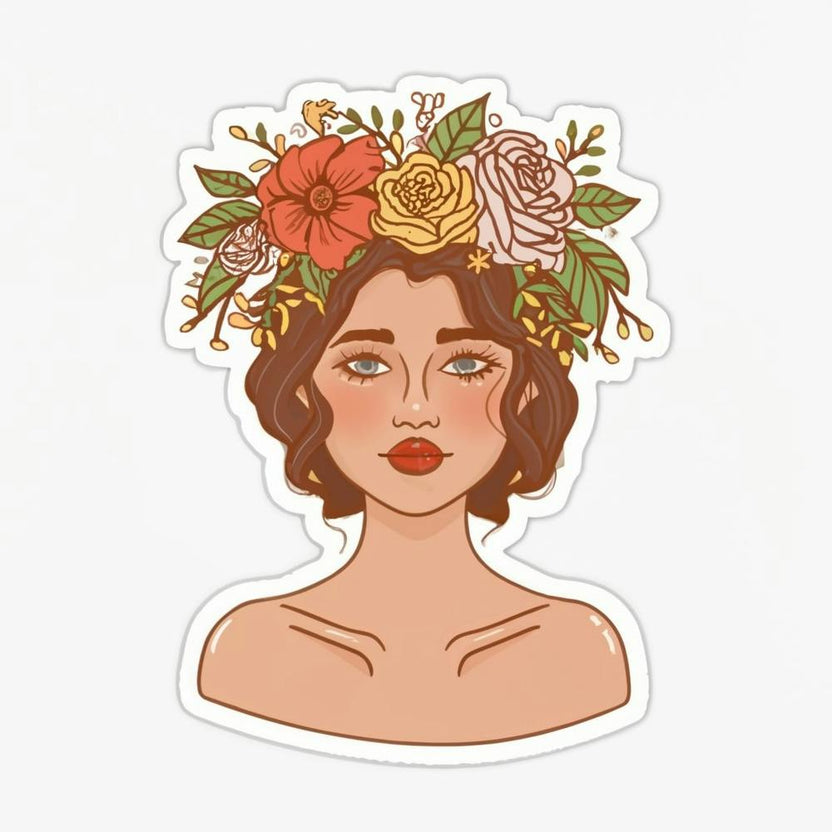 Flowers on Girls head