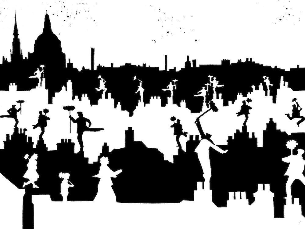 Mary Poppins and The Chimney Sweeps of London Town