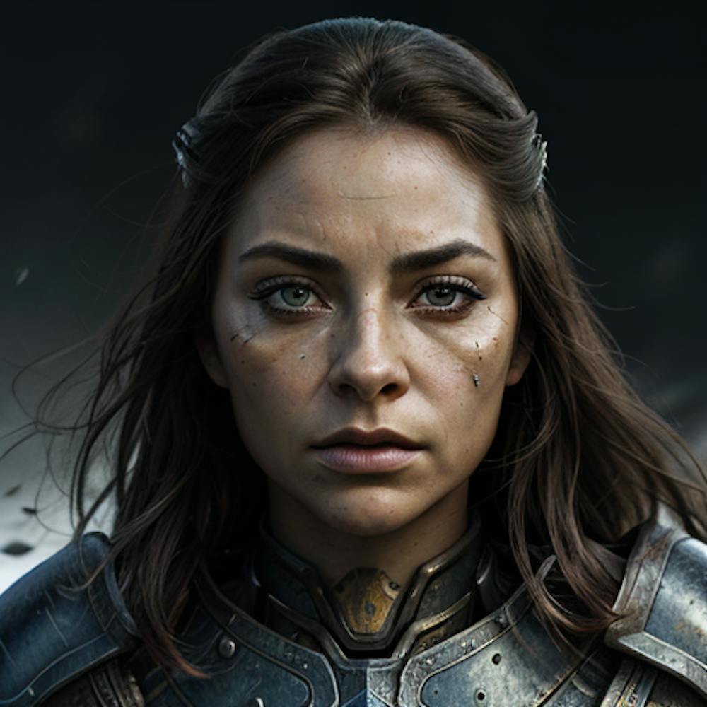 Lena aus einer kriegszerstörten Stadt