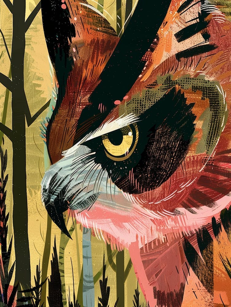 Hibou Dans les Bois 1