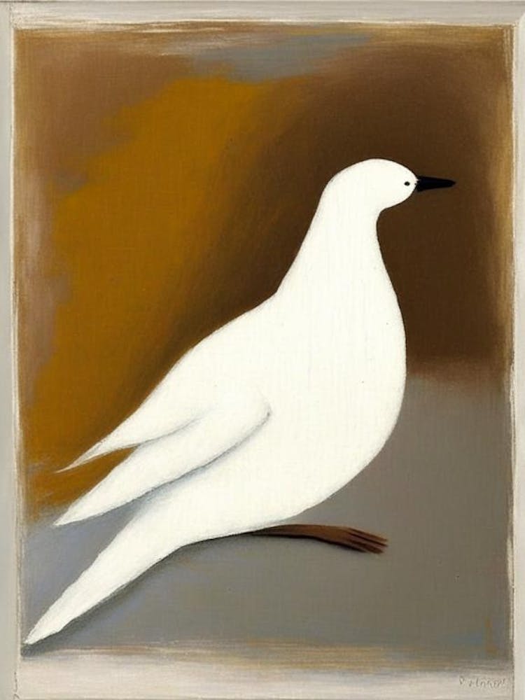 Dove Symbol Abstract Painting