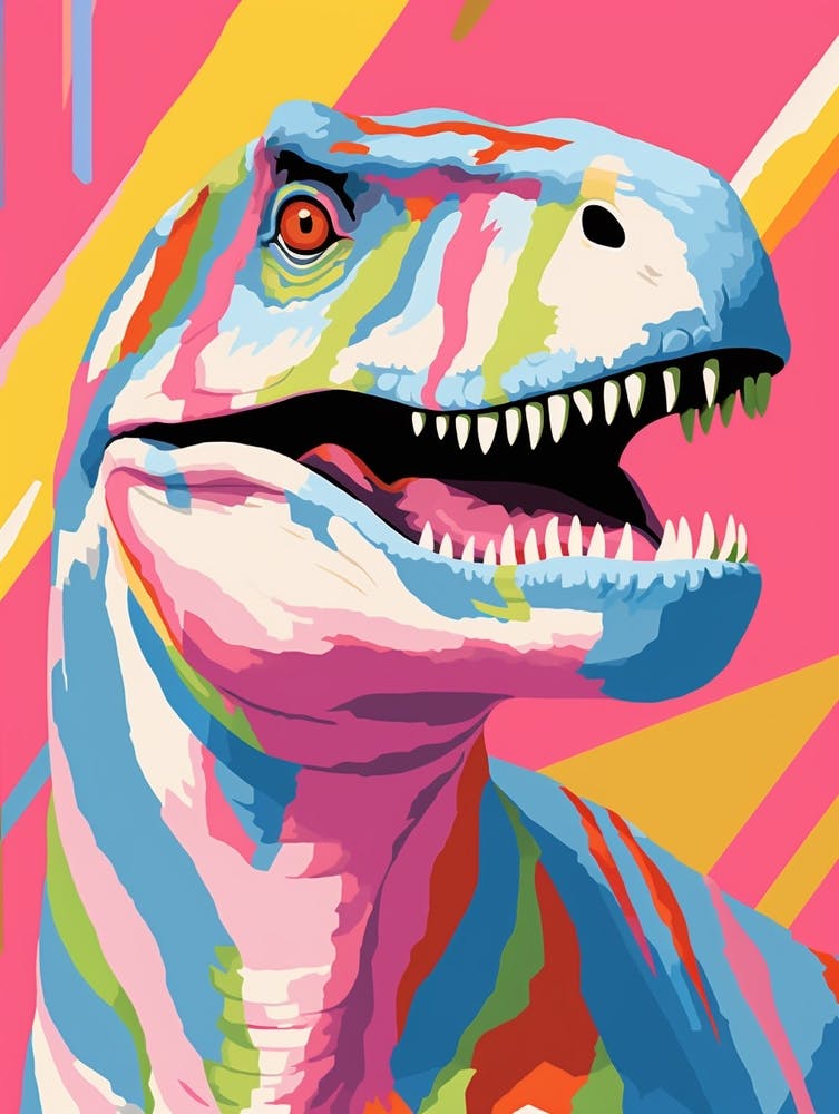 Colourful Dinosaur Allosaurus 4