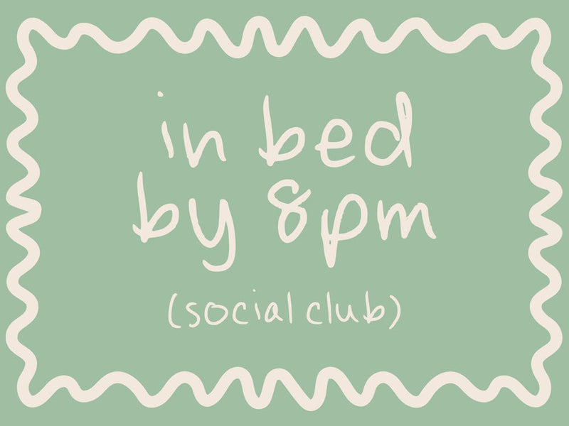 In Bed By 8pm | Cream and Seafoam
