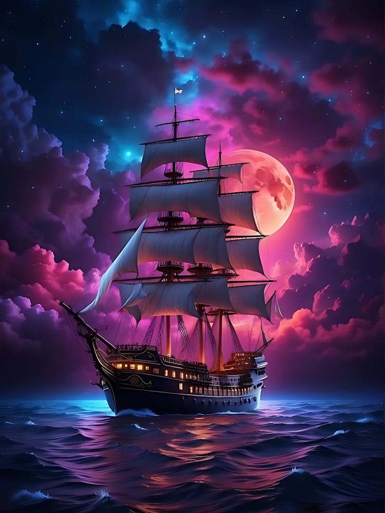 Bateau Dans Le Ciel