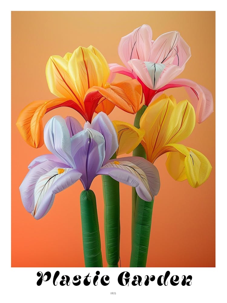 Dreamy Inflatable Flowers Poster Iris 3