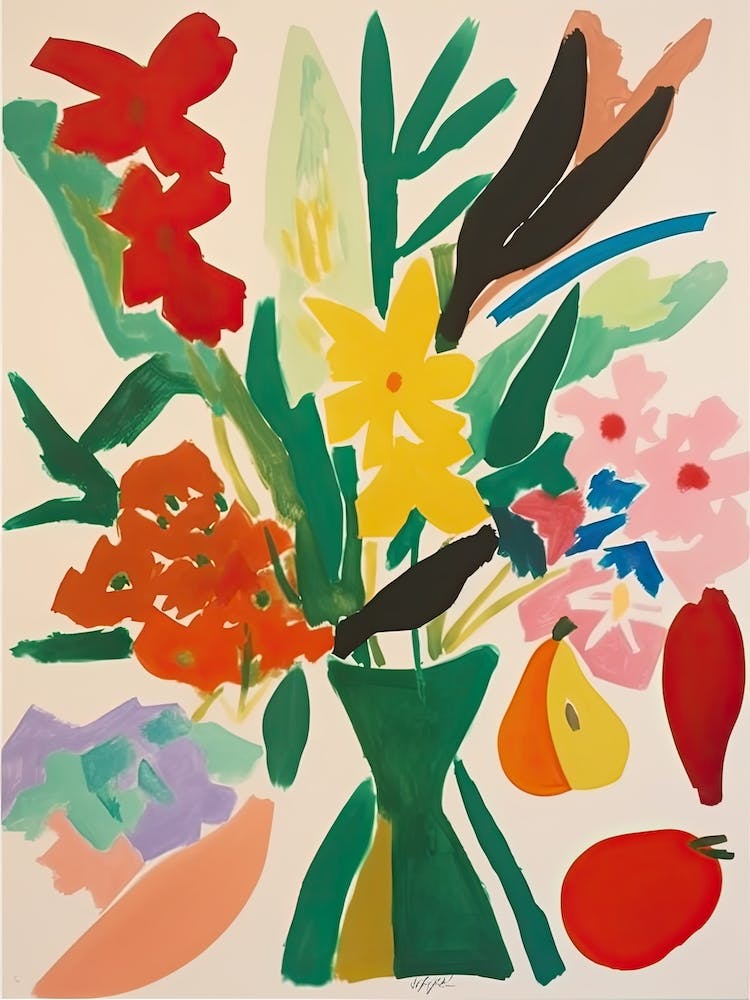 Gladioli Flower Illustration 2