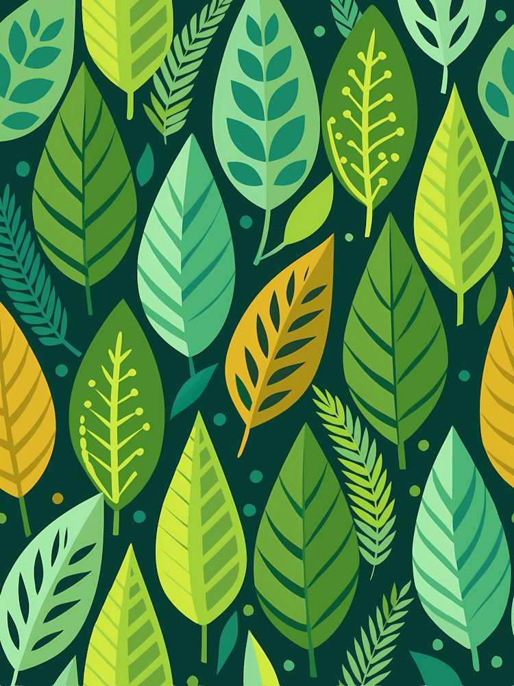 Seamless Pattern With Leaves 6