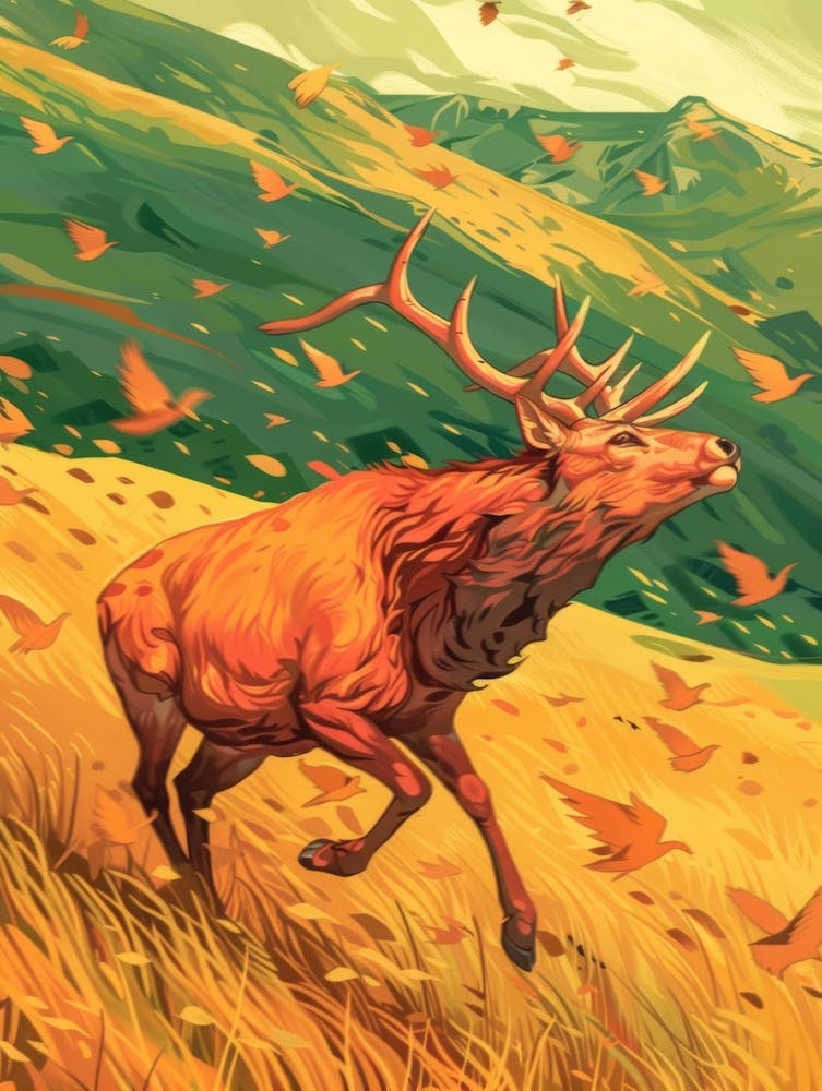 Elk Illustration 7