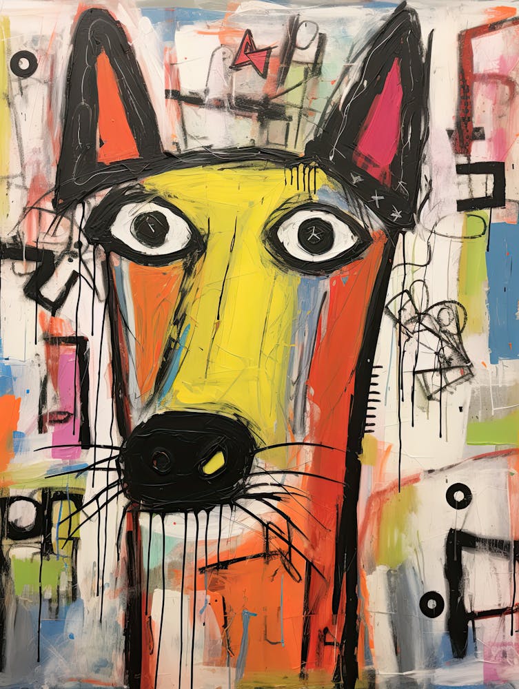 Urban Howls: Dog Art in the Spirit of Basquiat