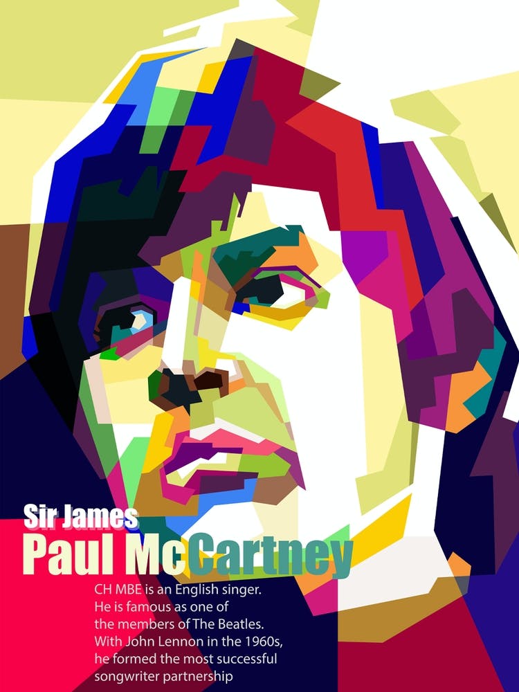 Paul Mccartney The Beatles Musician Pop Art Wpap