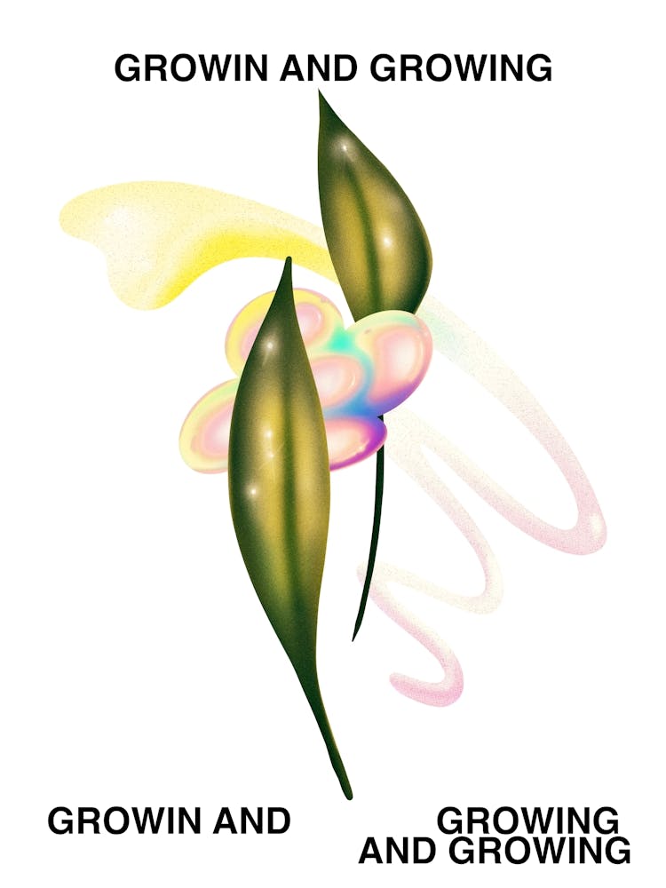 Growing And Growing Graphic Design Poster 2