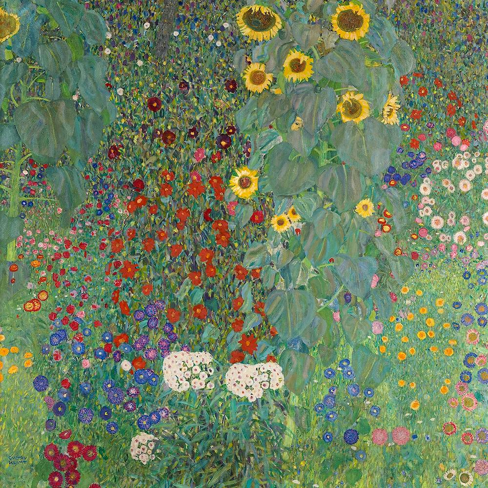 Farm Garden With Sunflowers (1907), Gustav Klimt