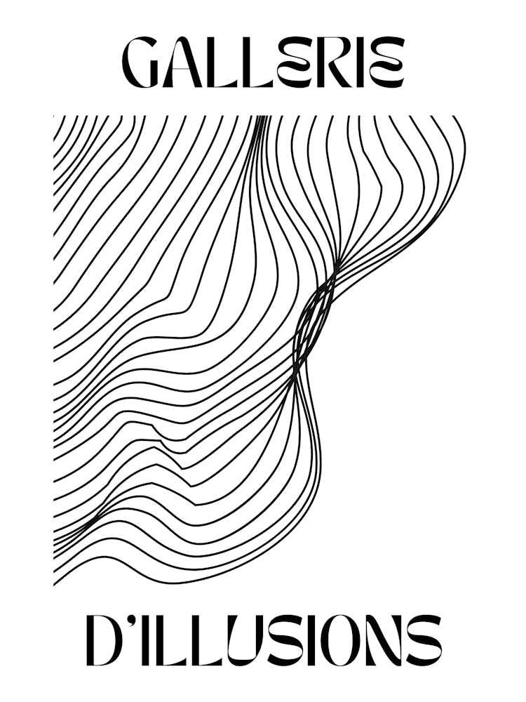 Abstrakte Linien Kunstposter 2