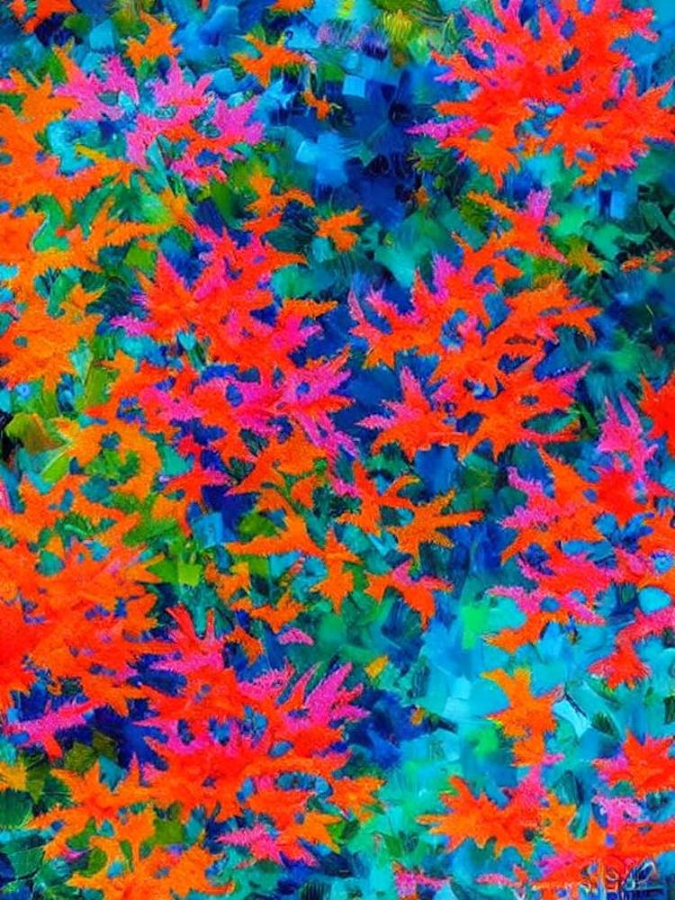 Acropora Hoeksemai Vibrant Painting