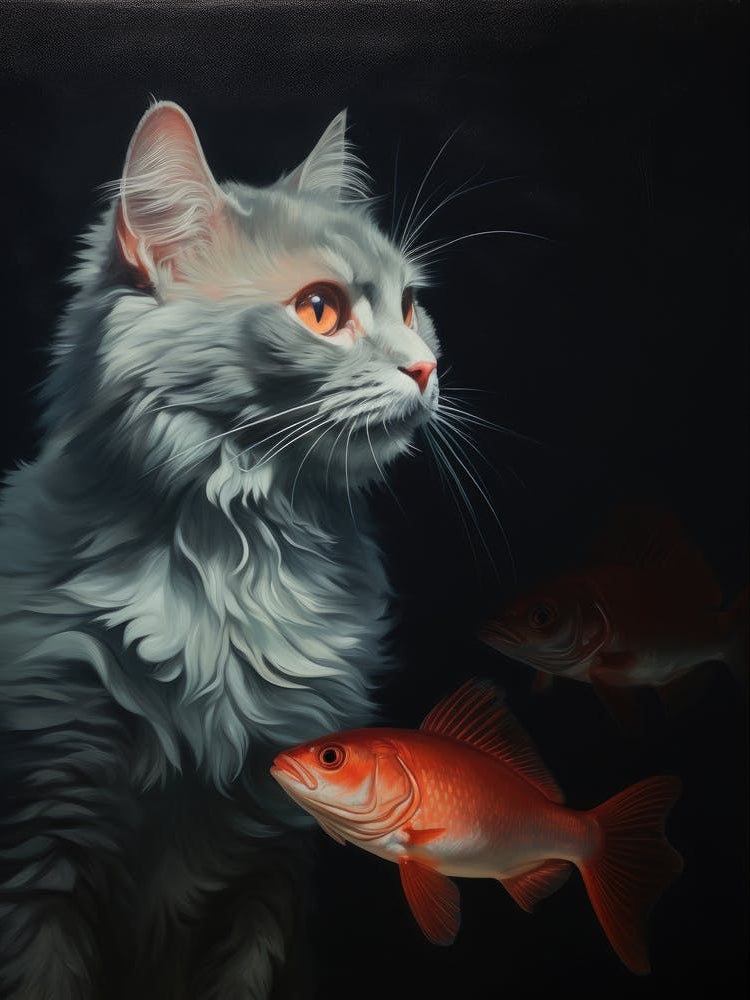 Cat And Fish 1